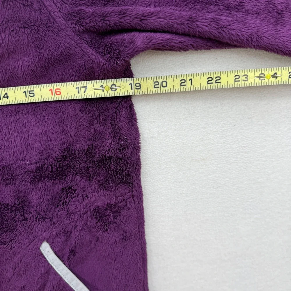 The‎ North Face Girls L Large Osito Purple Fleece Full Zip Hoodie Jacket Fuzzy